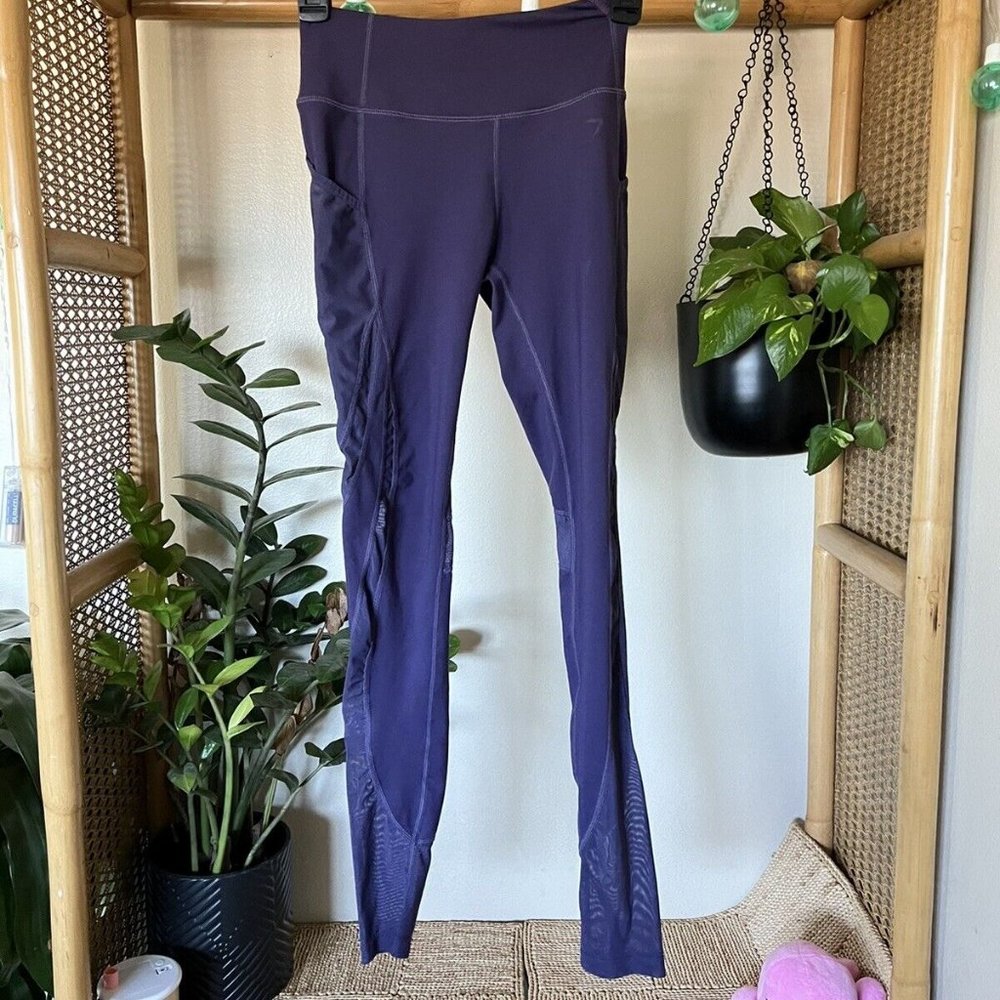 Gymshark Purple Mesh leggings